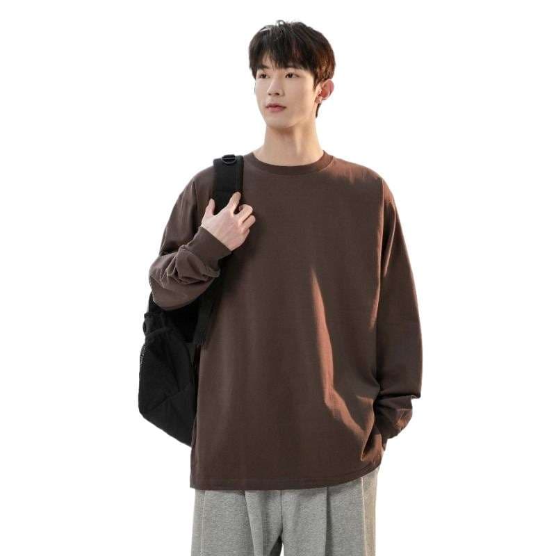 ジャストサイズよりも大きめの、体に密着しないゆるっとゆとりのあるファッションサイト ゆったりリラックス長袖プルオーバー