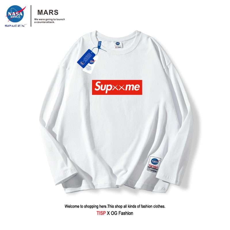 大きめファッション  宇宙飛行士風ストリートスウェット