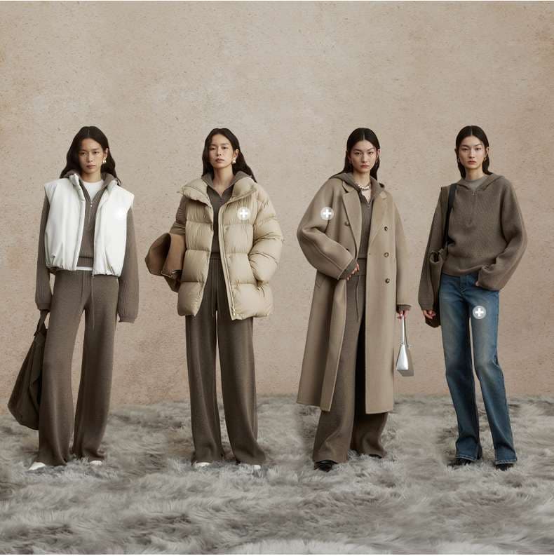 ジャストサイズよりも大きめの、体に密着しないゆるっとゆとりのあるファッションサイト ふんわりリラックス ニットプルオーバー