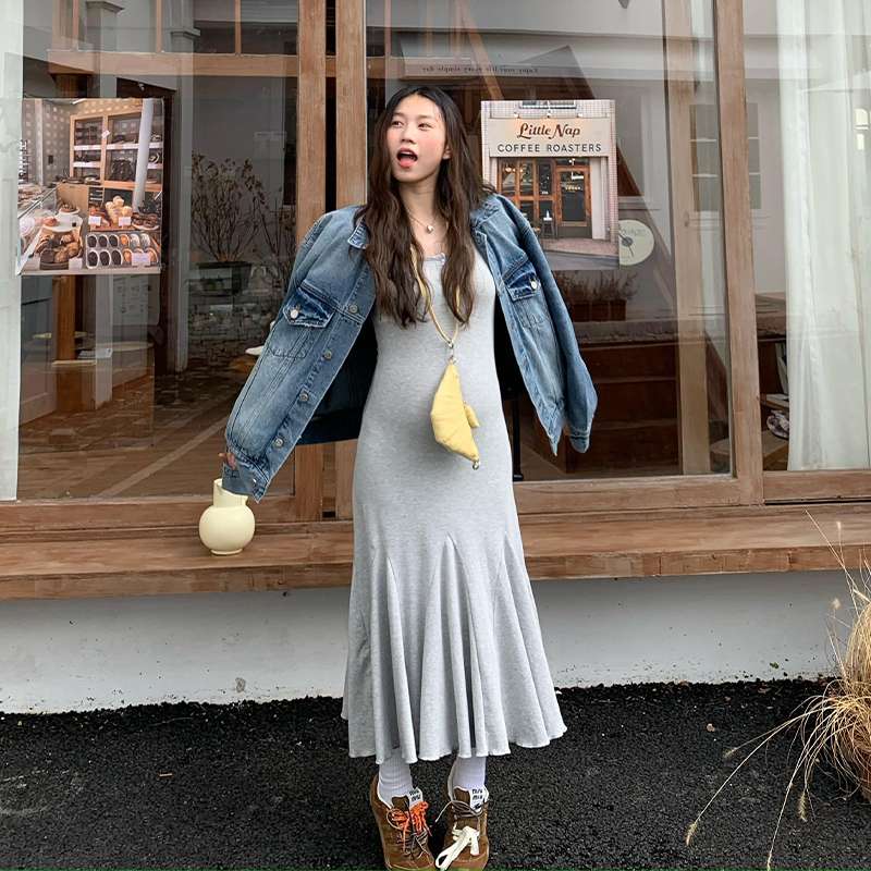 大きめファッション  ゆったりシルエットのデニムジャケット