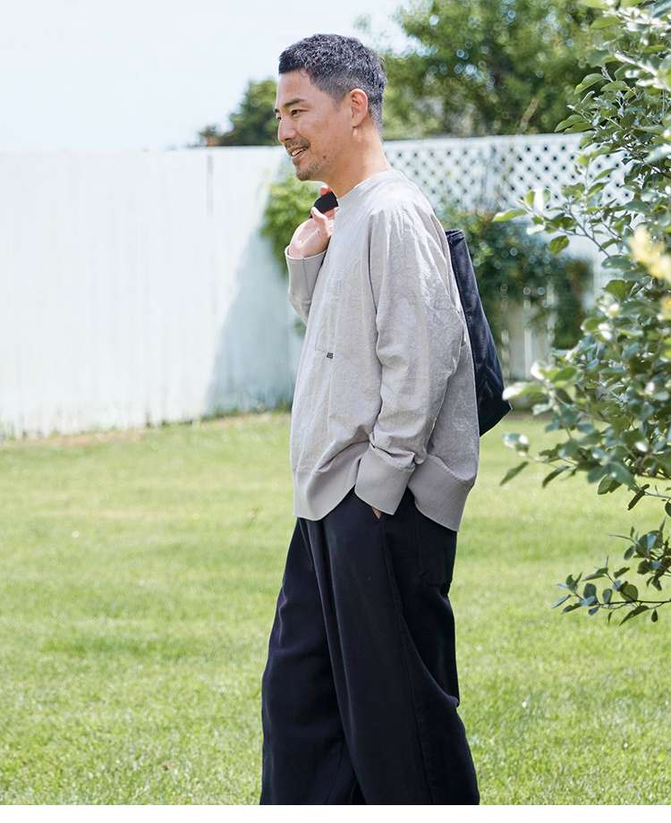 ジャストサイズよりも大きめの、体に密着しないゆるっとゆとりのあるファッションサイト ゆったりリラックススウェット