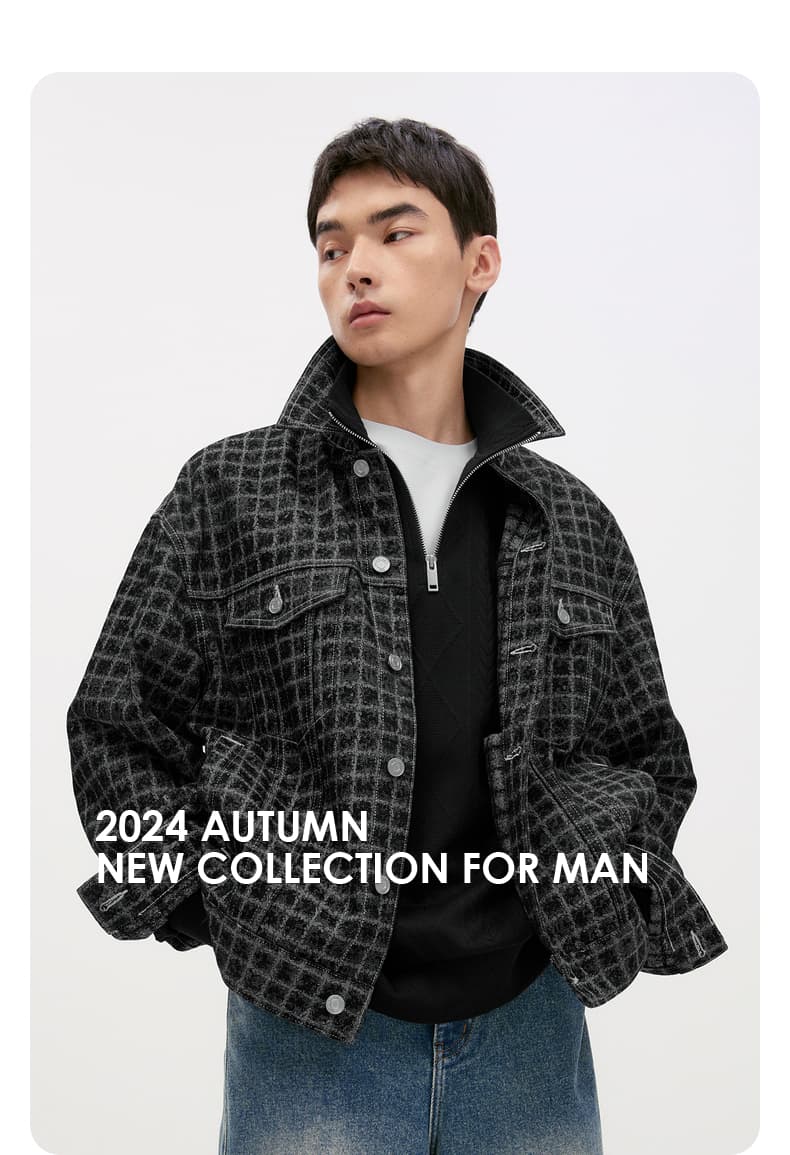 大きめサイズ 格子模様 オーバーサイズ シャツジャケット