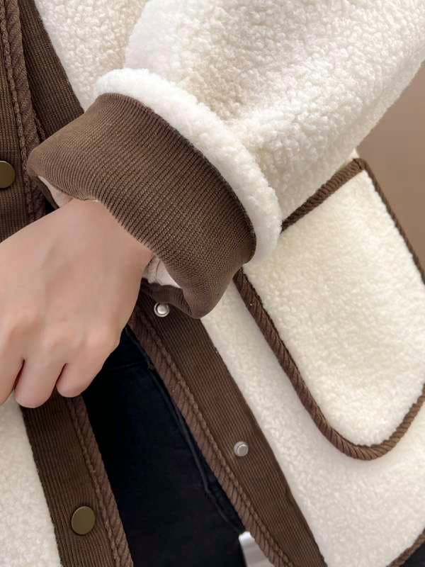 大きめサイズのもこもこボアジャケット