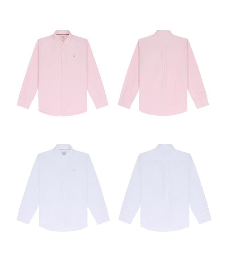 大きめサイズ 夏空リゾート風ゆったりシャツ