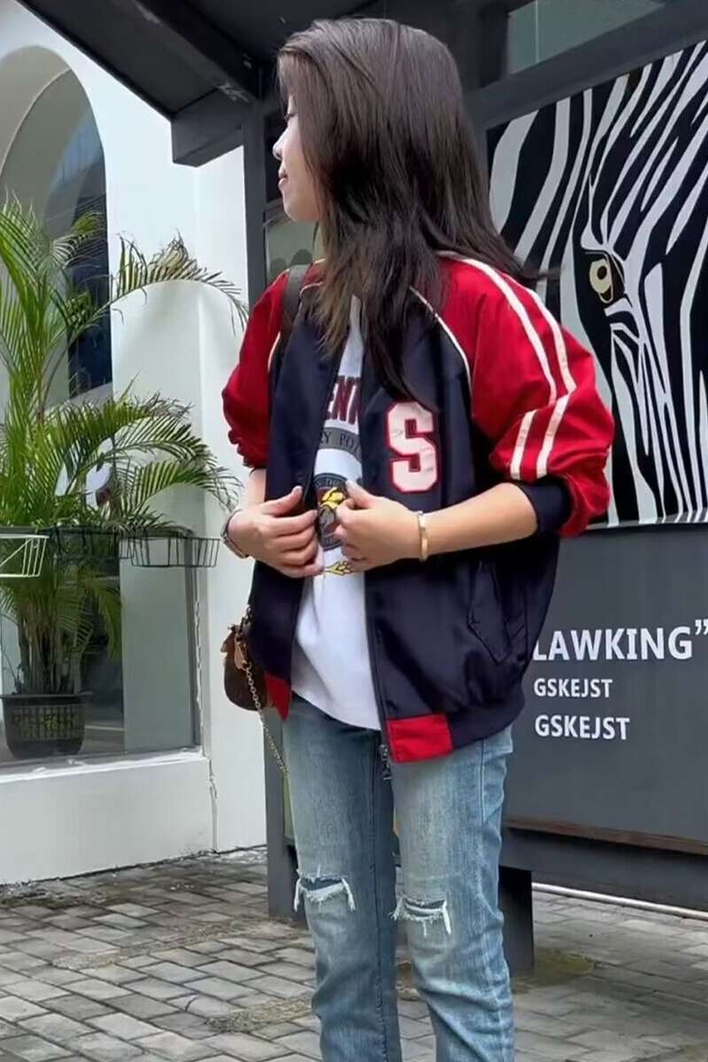 大きめファッション  スポーツカジュアル オーバーサイズ ジャケット