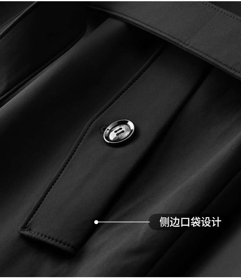 ジャストサイズよりも大きめの、体に密着しないゆるっとゆとりのあるファッションサイト ゆったり上質トレンチスタイルコート