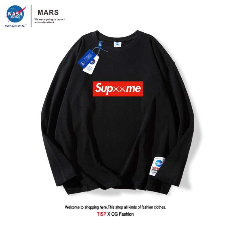 大きめファッション  宇宙飛行士風ストリートスウェット