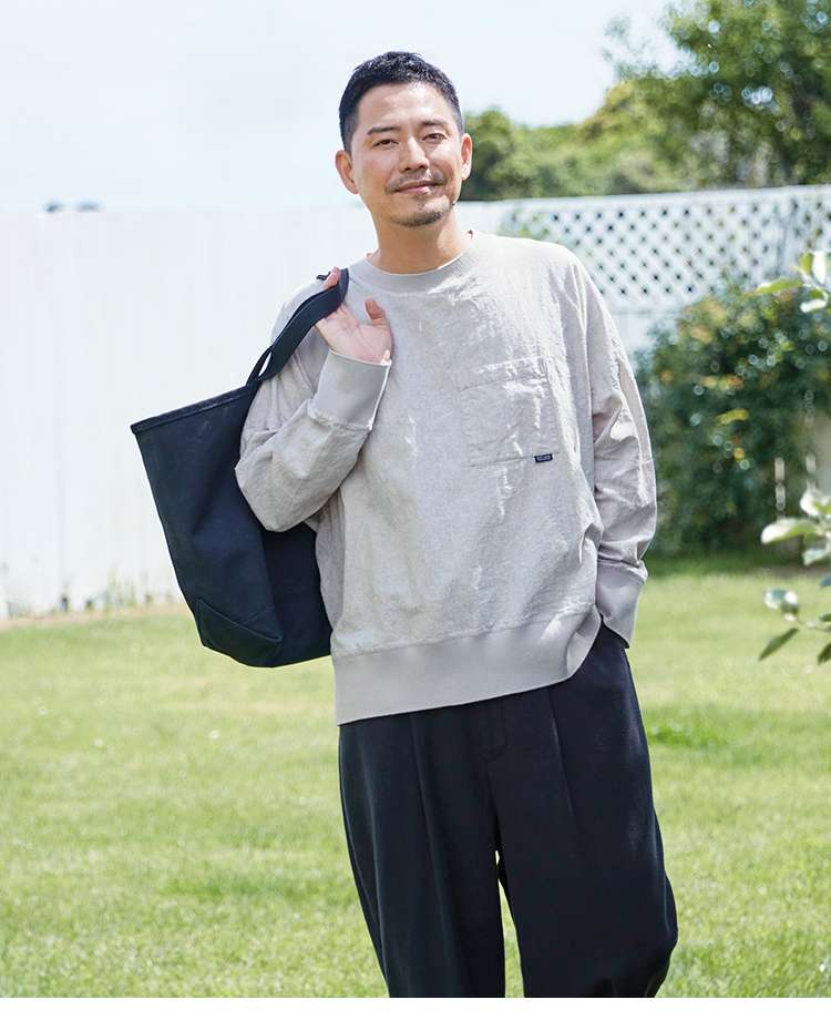 ジャストサイズよりも大きめの、体に密着しないゆるっとゆとりのあるファッションサイト ゆったりリラックススウェット